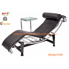 Modern Ergonomic Leather Hotel Leisure Lounge Cadeira reclinável (F4D)